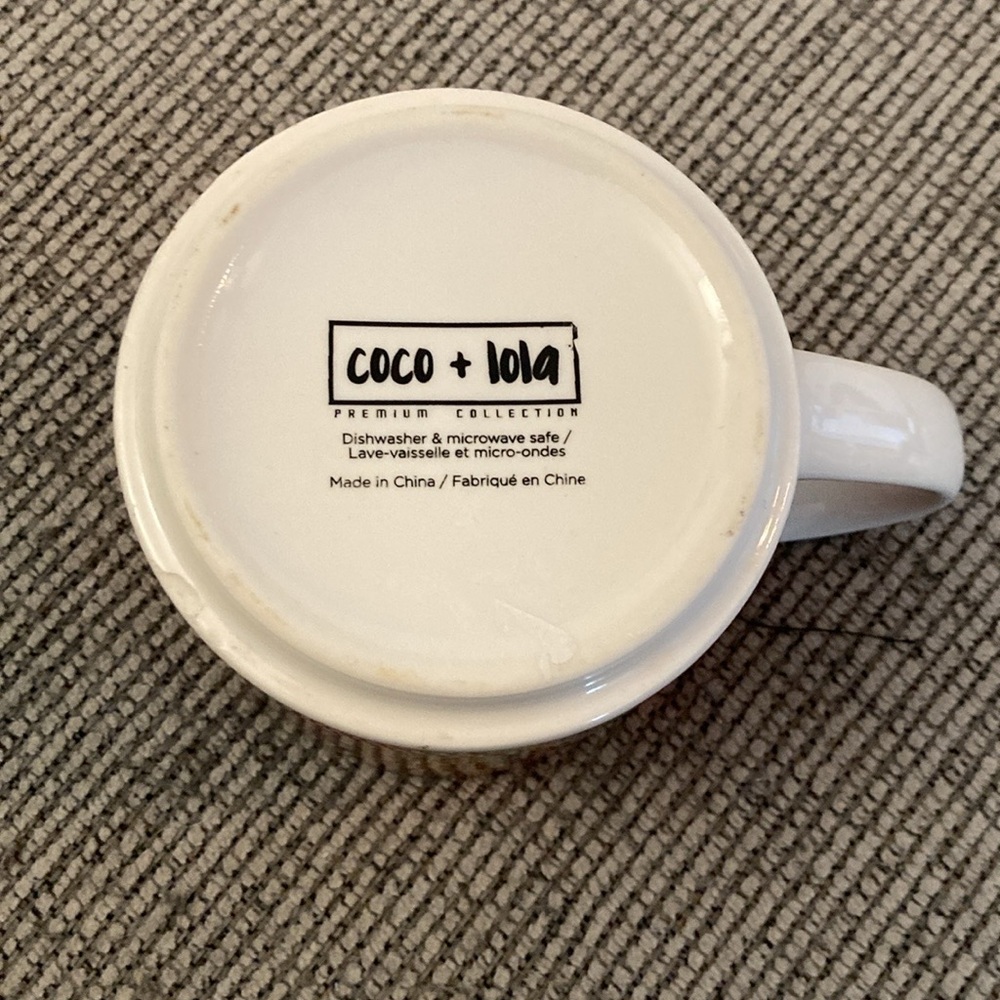 Coco + Lola leopard mug tropical vibes 14 ounces - Picture 4 of 10